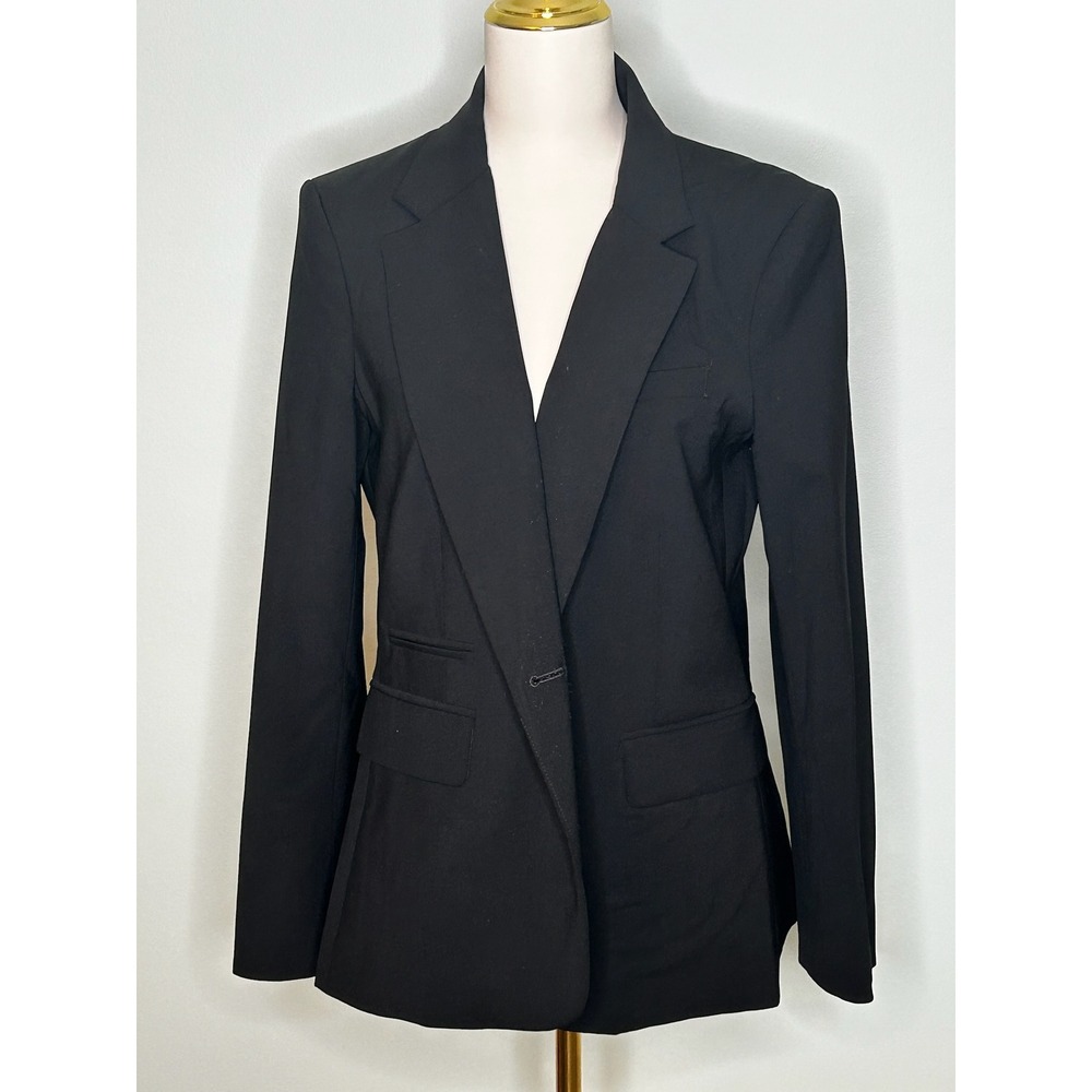 Veronica Beard Black Long and Lean Tailored Blazer Dickey-Compatible Size 10